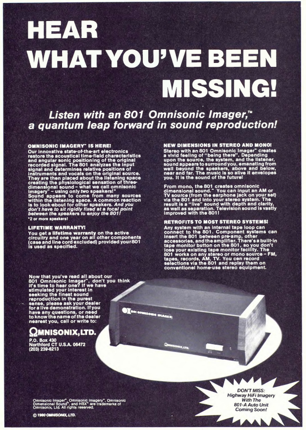 Playboy dec 1980: Hifi